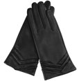thumbnail image 1 of Women Leather Gloves Driving Ladies TouchScreen Gloves Ruched, 1 of 6