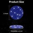 thumbnail image 4 of LQQBOX Cup Holder Coasters for Car, 2PCS Universal Non-Slip Cup Holder, Embedded Decorative Coasters, Shiny Crystal Car Interior Accessories Gifts for Women (Blue), 4 of 7