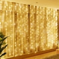 thumbnail image 3 of 1pc, 600LED 6m*3m/19.6ft*9.8ft USB Curtain String Lights, Christmas Garland Fairy, 3 of 4