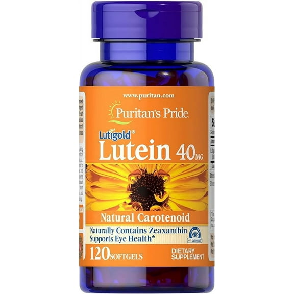 Puritan's Pride Lutein 40 Mg With Zeaxanthin Softgels, 120 Count