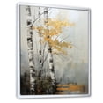thumbnail image 2 of Designart "Birch Woods Ethereal gracefulness VII" Floral Floater Framed Canvas Wall Art, 2 of 7