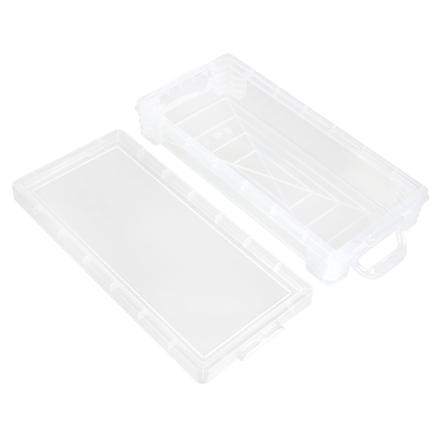 Simply Tidy Durable Plastic Pencil Cases, Clear, 12 Count, 12 Pack
