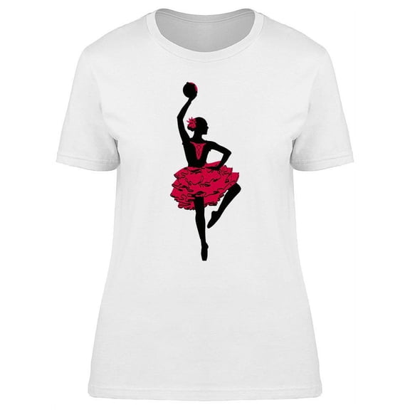 Spanish Dance Design T-Shirt Women -Image by Shutterstock, Female Large