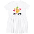 thumbnail image 3 of Inktastic 2nd Birthday Pineapple Girls Hawaiian Girls Toddler Dress, 3 of 5