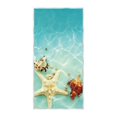 thumbnail image 4 of AuroraX Anti-Microbial Beach Towels Microfiber Sandproof Bath Towels Multi-Purpose BLUEWAVE Sky Pattern for Women,Men,Bathroom,Travel,Beach, 4 of 5