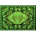 thumbnail image 1 of Ahgly Company Indoor Rectangle Medallion Green French Area Rugs, 6' x 9', 1 of 4