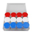 thumbnail image 4 of Caja separada de medicina pequeña, 12 rejillas, botella transparente, cuerpo, espiral, redondo, organizador de medicina para joyería, botones, colores mezclados, 4 of 8