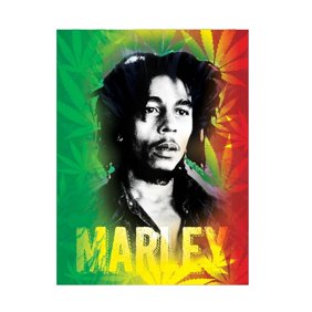 Bob Marley Legend Lightweight Fleece Throw Blanket 45 X 60
