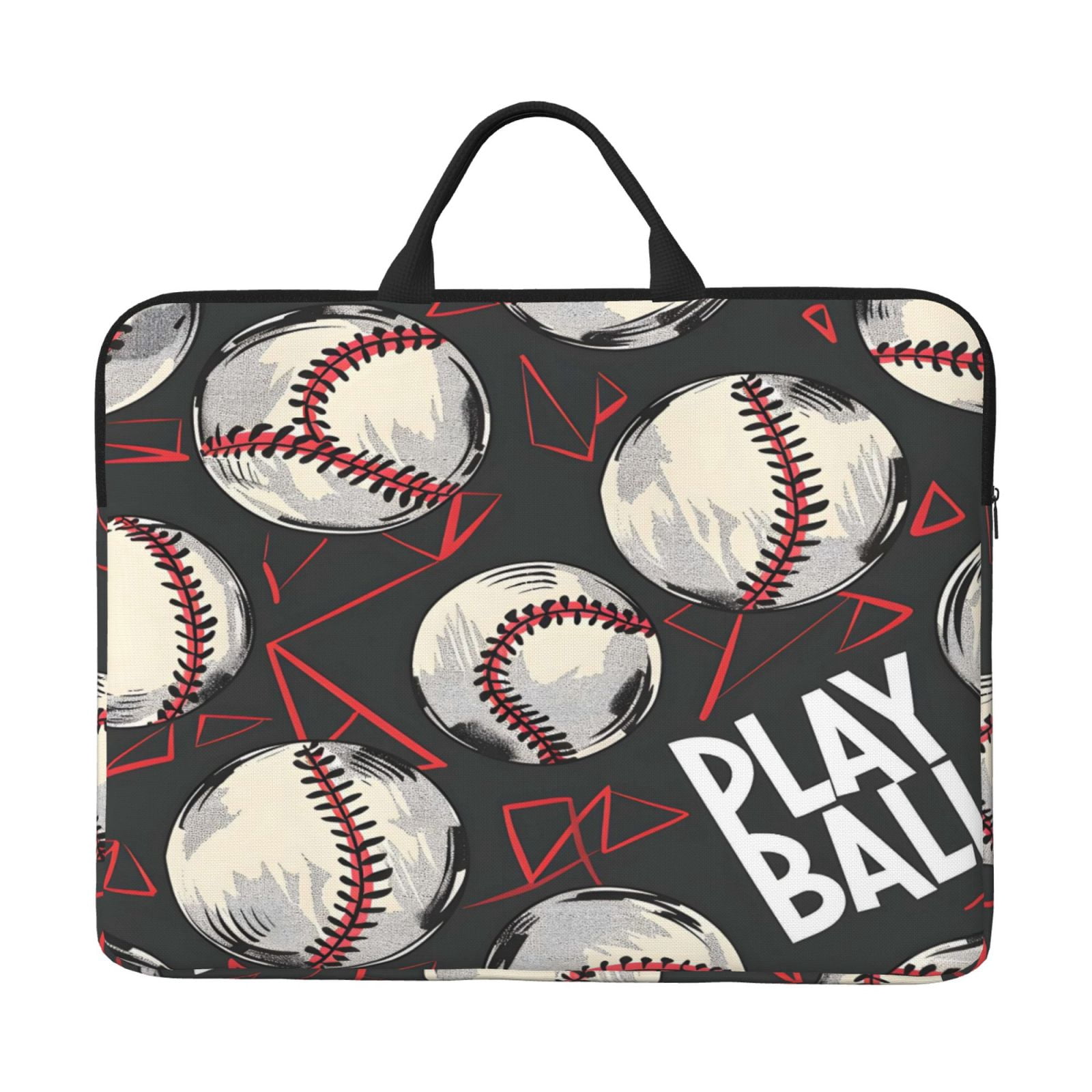 Laptop Sleeve Bag For Women Men 14inch Waterproof Durable Protective Computer Carrying Cover Handle Laptop Case Bag Baseball Theme Urban Street Sport Style (3)