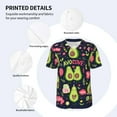 thumbnail image 5 of Fotbe Avocado Love Baseball Jersey Shirt for Men and Women, Casual Short Sleeves Button Down T-Shirt-4X-Large, 5 of 9