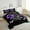 Black Purple, variant on Floral Rose Purple Queen Size Comforter Set, Butterfly Gifts Bedding Comforter Sets For Women Silver Heart Couple Bedding Romantic Rose Theme Duvet Insert With 2 Pillow Cases