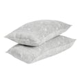 thumbnail image 2 of Pemberly Row Transitional Cotton Gray Herringbone Embroidered King Sham, 2 of 6