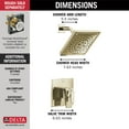 thumbnail image 3 of Delta T17243-SS-PR Trillian Monitor 17 Series Dual Function Pressure Balanced Shower Only, 3 of 7