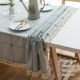 thumbnail image 4 of tablecloths Rectangular Rectangle Tablecloth Burlap Farmhouse Dining Table Cover Rustic Table Cloths Party Tablecloth Christmas Table Cloth (Rectangle/Oblong锛 x - Seats), 4 of 8