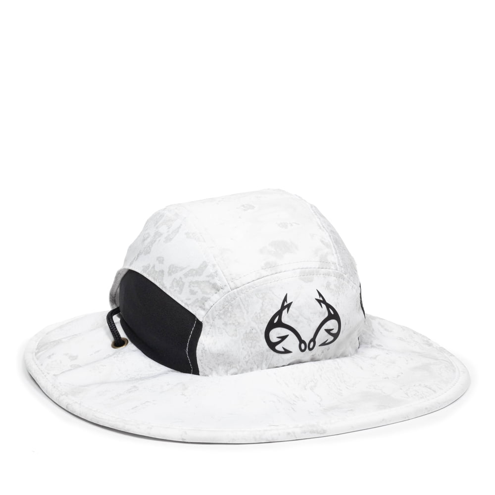 Realtree Realtree Fishing Wide Brim Boonie, White/Fishing Wav3, Adult