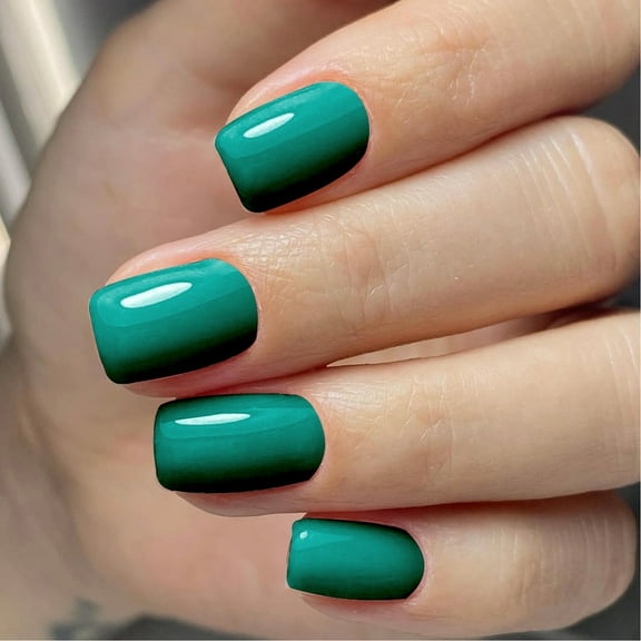 24pcs French Artificial Nails Square Shape With Glossy Finish False Nails on Nails Comfortable And Easy To Remove