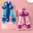 thumbnail image 3 of Bangcool Kids Jump Rope Lovely Cartoon Adjustable Wood Handle Skipping Rope Exercise Rope, 3 of 9