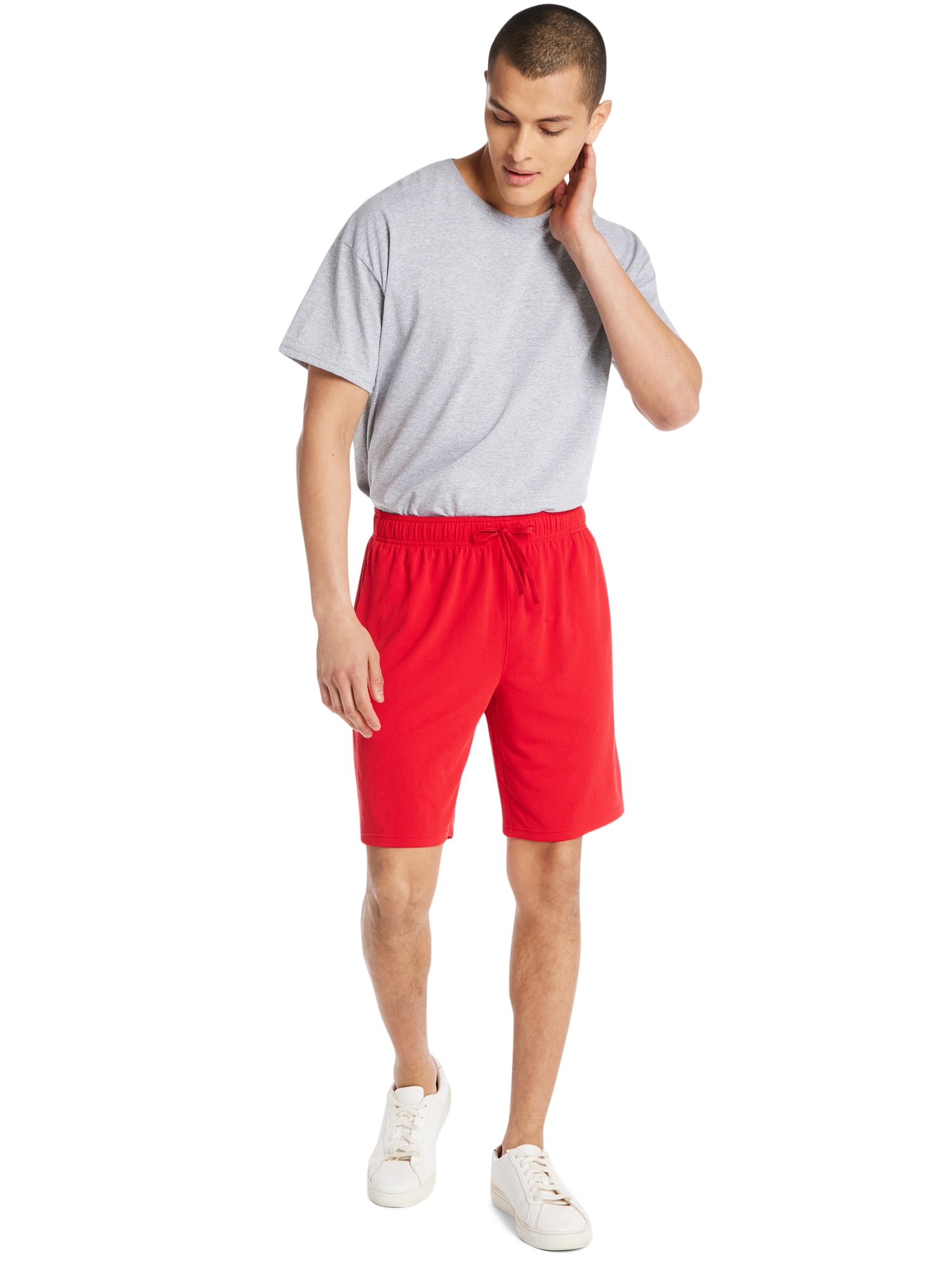 Athletic Works Men's and Big Men's Active Mesh Shorts, 9" Inseam, Sizes XS-5XL