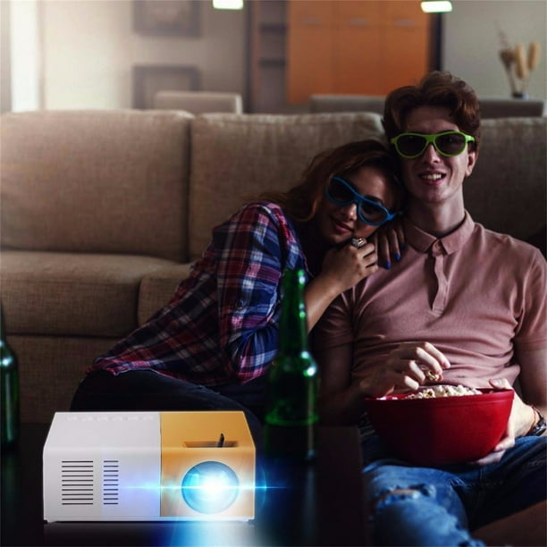 onlyliua Liquidación Nuevo Miniproyector Led Portátil de Alta Definición con Usb y Av para Cine En Casa 1080P