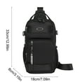 thumbnail image 3 of Medium Capacity Chest Bag Travel Sports Crossbody Bag 12.99 In Wear Resistant Water Repellent Multi Carry Design Organizer For Phones Wallets Commuting Outdoor Shopping Home Fashion Decor Bags, 3 of 6
