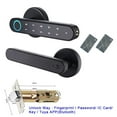 thumbnail image 2 of Smart Fingerprint Password RFID Card Lock Dead Bolt With Key For Indoor Wooden Metal Door ,Easy installation, 2 of 3
