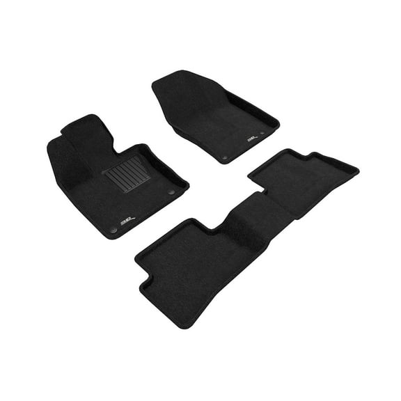 3D MAXpider 2019-2024 Fits Lexus UX Elegant Woven Nylon Black 1st 2nd Row Floor Mat L1LX06604709