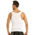 thumbnail image 6 of Kaerm Men's Seamless Compression Shirt Body Slimmer Shapewear Undershirt Tank Top White XXL, 6 of 8
