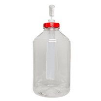 Home Brew Ohio Six Gallon Fermonster with Mini Strainer, #10 Drilled Stopper, and Econolock