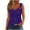 Purple, variant on Tbopshirt Tank tops for Women,Womens tops,Women's Printed Round Neck Casual Printed Sleeveless Suspender top,T-shirt Vest Tee Blouse,Camisoles for Women Plus