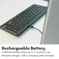 thumbnail image 3 of Macally Clavier Bluetooth pour Mac - Clavier Multi-Appareils de Qualité Supérieure - Clavier Sans Fil Apple Compatible pour MacBook Pro/Air, iMac, iMac Pro, Mac Mini, Mac Pro, iPad, Portable et PC, 3 of 7
