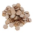 thumbnail image 5 of Hexagon Shaped Wooden Embellishments Shapes for Craft Decor DIY 100pcs 17.5mm, 5 of 9
