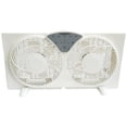 thumbnail image 1 of 9 in. 3-Speed Digital Reversible Twin Window Fan, White, 1 of 1