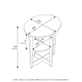 thumbnail image 5 of Modern Oval End Tables - Living Room Side Tables, Set of 2 - White Finish, 5 of 6