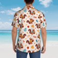 thumbnail image 5 of Haiem Forest Squirrel Nuts Printed Hawaiian Shirt for Men - Men’s Casual Beach Summer Shirts - Stretch Fabric with Modern Fit-Large, 5 of 7