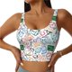 thumbnail image 1 of Balery Back To School Sujetadores deportivos con espalda cruzada para mujer, acolchados, sin costuras, de alto impacto, ideales para yoga, gimnasio, entrenamiento y fitness.-Small, 1 of 8