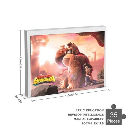 Donkey Kong Bananza Jigsaw Puzzle 35/70/120/200/300/500/1000 Piece High Quality Birthday Gift