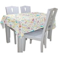 thumbnail image 4 of Coolnut Beautiful Pastel Tablecloth Modern Table Cover for Home Decoration, Spill Proof Cloth Washable for Dinner Picnic, 54"x54", 4 of 6