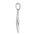 thumbnail image 2 of Million Charms 925 Sterling Nautical Sea Life Charm, Polished Diamond-cut Small Starfish Pendant, 2 of 4