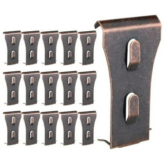 Coideal 12 Pcs Brick Wall Clips, Metal Brick Hooks Clip Fastener Hangers for Outdoor Hanging Pictures Lights Wreaths Stockings Garland No Drill, Fits