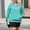 Sky Blue, variant on JUSLIO Plus Size Women Tops Zipper Solid Hoodies Fashion Long sleeve Hoodies Army Green 4XL