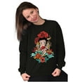 thumbnail image 4 of Betty Boop Love Horseshoe Tattoo Women Plus Size Sweatshirt Brisco Brands 2X, 4 of 5