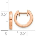 thumbnail image 5 of 14K Rose Gold Hinged Hoop Earrings (13 X 1.7) Made In Turkey tf765, 5 of 6