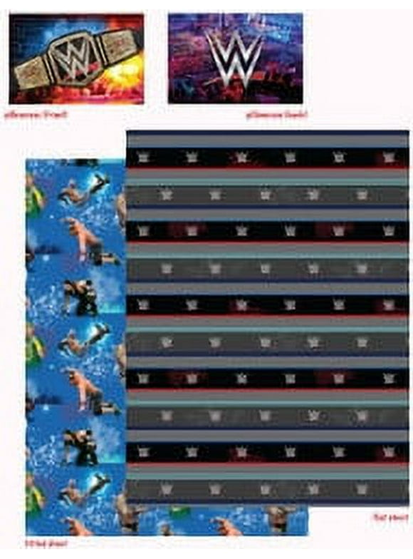 WWE Franco Kids Bedding On The Canvas 3-Piece Twin Size Sheet Set