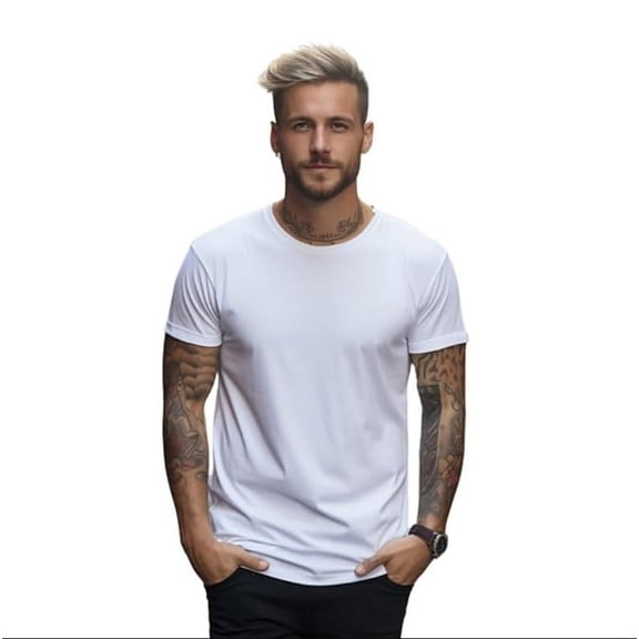 TRIFECTA SHARVIK Unisex White T-Shirt | Small Size, Round Neck, Half Sleeve | Ideal for Holi, College Functions, Casual Wear, Family Gatherings, Outdoor Activities, Gym, and Customization