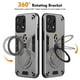 thumbnail image 2 of For Motorola Edge 50 Pro 5G Case Rotatable Kickstand PC TPU Drop Protection Phone Cover - Black, 2 of 5