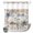Beige Brown Blue, variant on No Hook Shower Curtain, Vintage Farmhouse Shower Curtains for Bathroom with See Through Top Window, Blue Country Texas Star Vines Wooden Waterproof & Washable Bath Curtain Stand Up Stall 36"x72"
