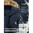 thumbnail image 4 of Chrisuno Winter Puffer Jackets for Men Big and Tall Coats Men's Jacket Thicken Coat Warm Padded with Hood Navy Blue 4X, 4 of 5