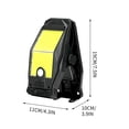 thumbnail image 3 of Luz de clip solar con sensor inteligente Lámpara de valla Iluminación exterior • 3 modos Luces decorativas montadas en la pared para la puerta del jardín del patio del garaje, 3 of 6