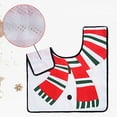 thumbnail image 6 of Darzheoy Christmas Toilet Seat Cover Set Santa Claus 4 Piece Set Toilet Cover Bathroom Christmas Decoration Daily Necessities, 6 of 6
