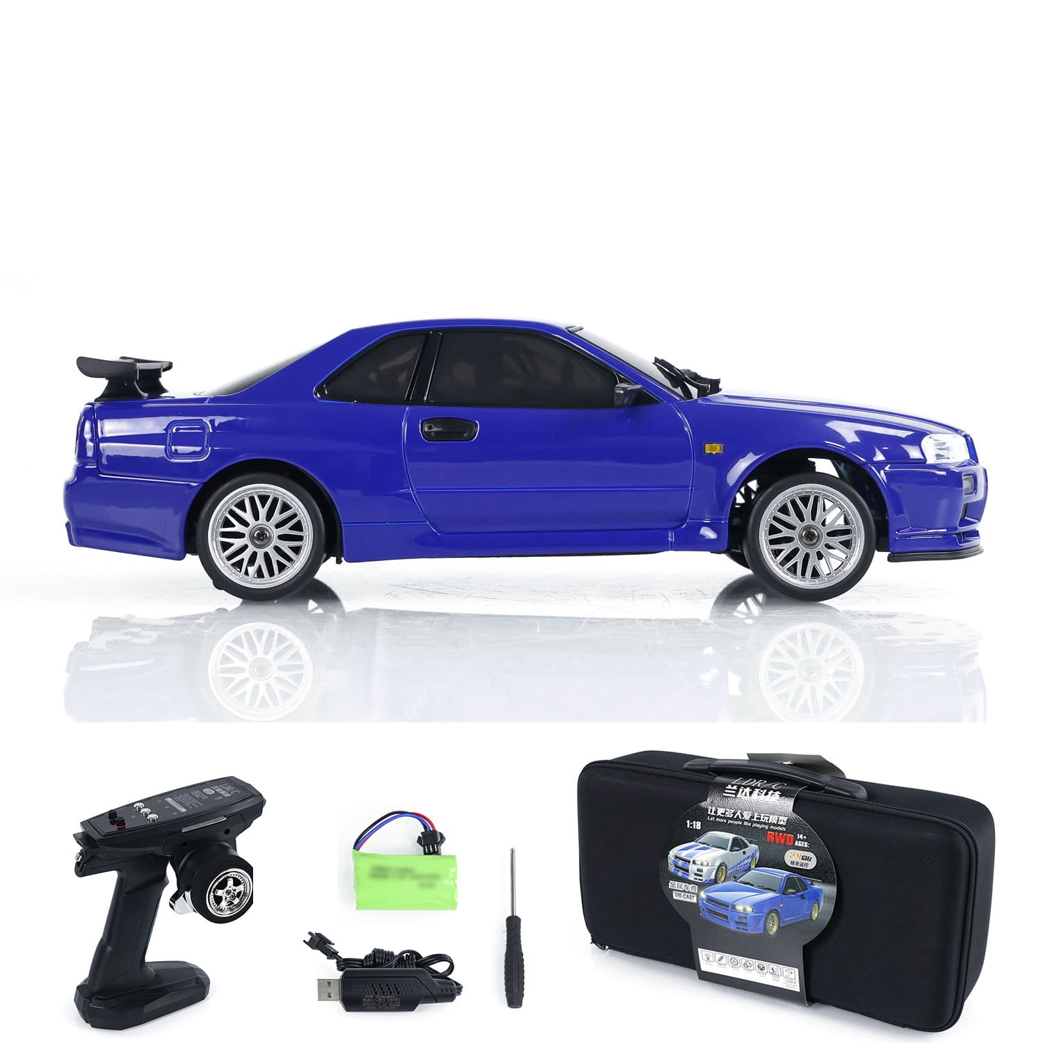 LDRC RC Racing Car 1/18 RWD Radio Control Drift Vehicles Model Gyroscope LD1899